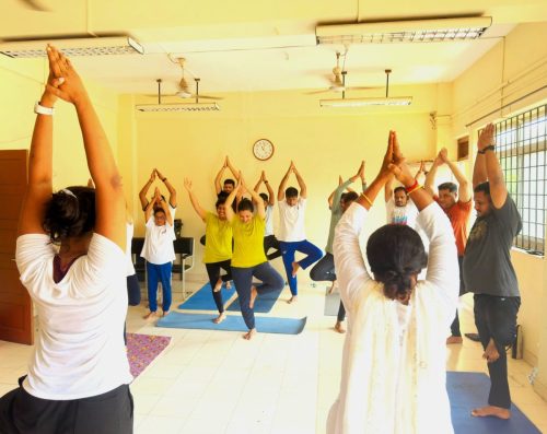 Yoga day celebration at Head Office 