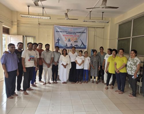 Yoga day celebration at Head Office 